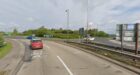 A921 Redhouse Roundabout near Kirkcaldy.