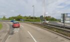 A921 Redhouse Roundabout near Kirkcaldy.