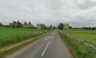 Police were called to the crash between a car and a motorbike at Aberlemno