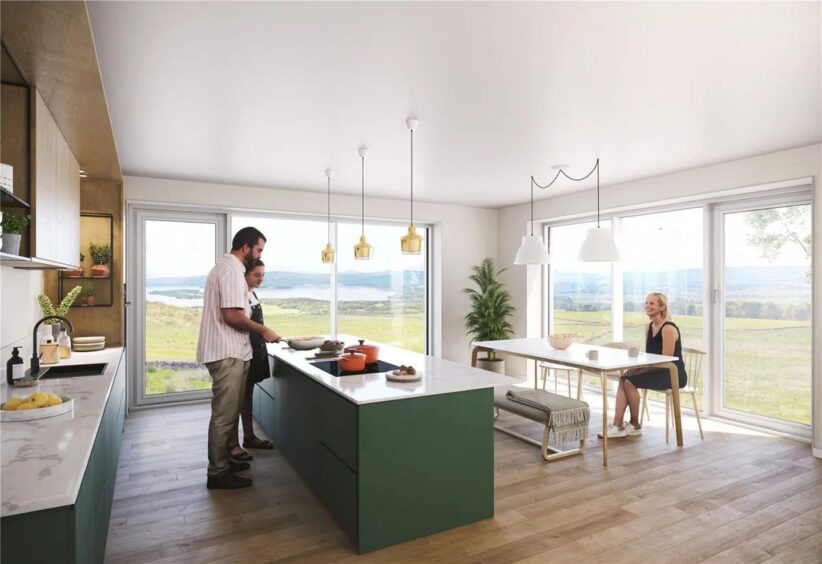 Spacious rooms are central to the Milnathort housing development.