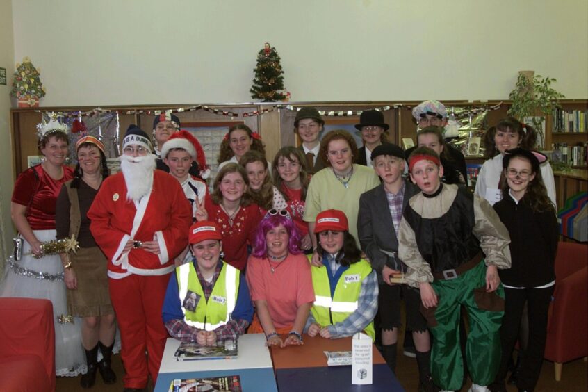 First year pupils at Braeview Academy dressed up as their favourite book characters in December 2000.