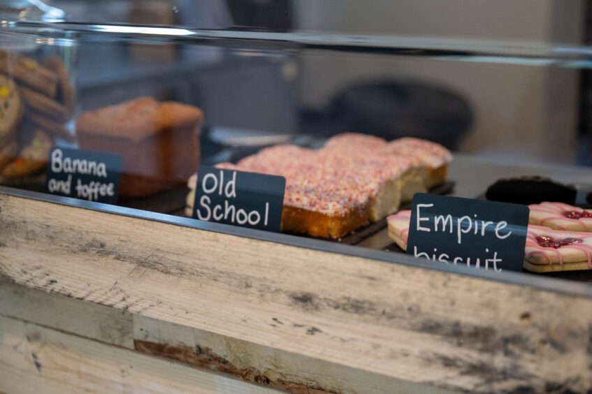 Cake counter at South Inch pavilion cafe