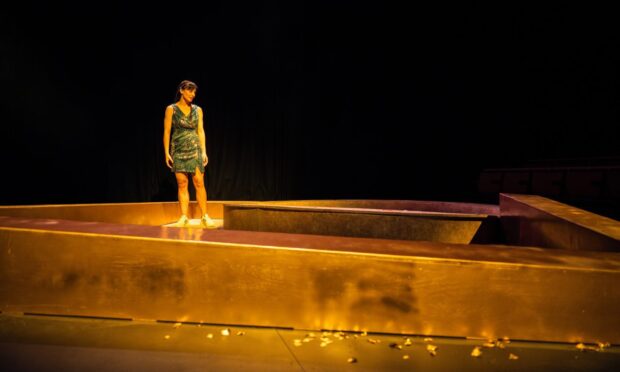 To go with story by Rebecca Baird. This is a Gift review Picture shows; Blythe Jandoo in This Is A Gift. Pitlochry Festival Theatre. Supplied by Image: Tommy Ga-Ken Wan Date; 27/06/2025