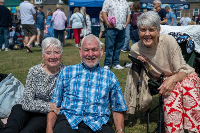 Janette, Duncan and Laura from Grangemouth enjoying the event.
