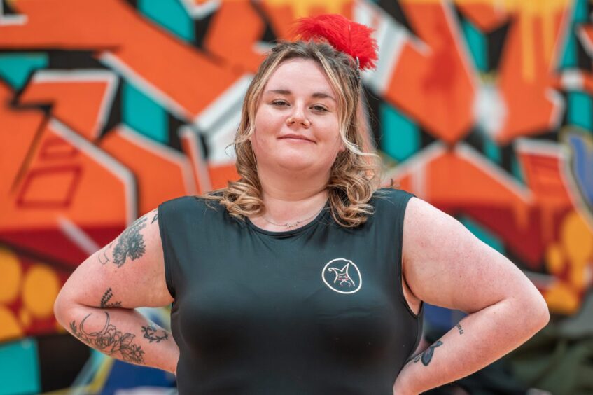 Christina Hutton is a member of Dundee Burlesque group Marvelesque