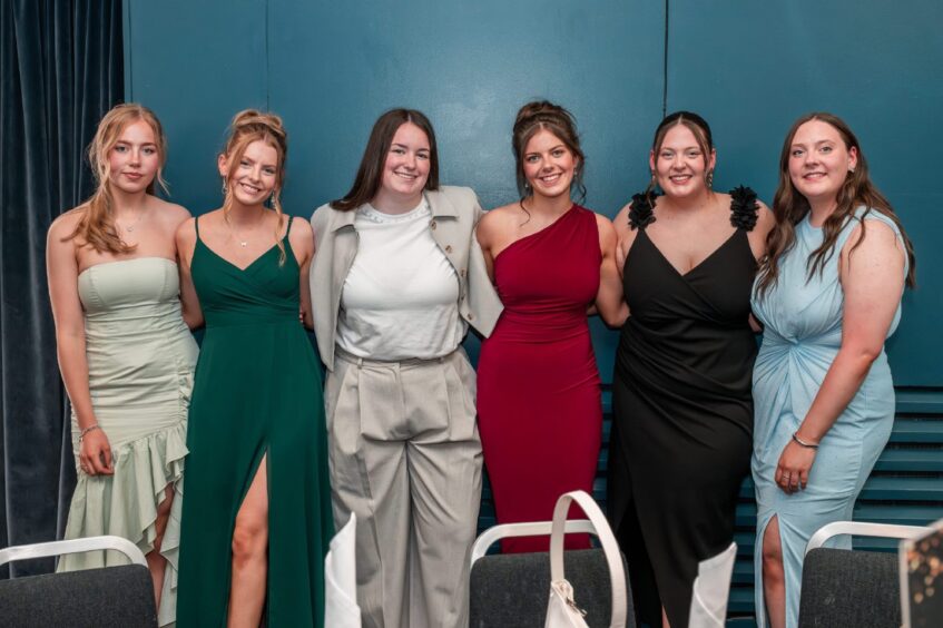 A group attending Forfar Academy's 2025 final fling 