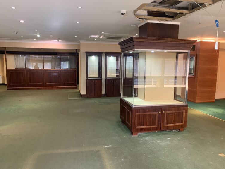 The shop floor at Cairncross of Perth jewellers.