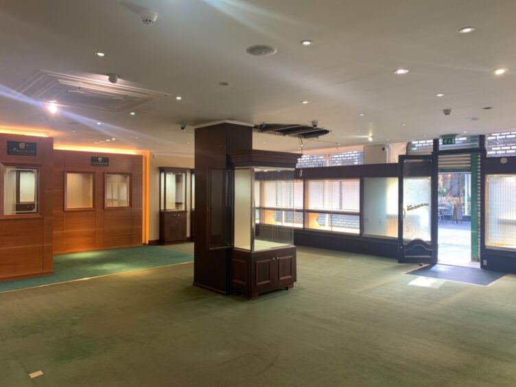 The empty shop floor at Cairncross of Perth.