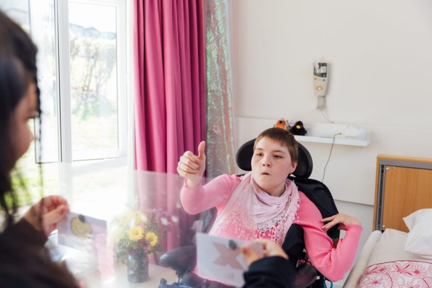 Service user in Upper Springland accommodation, Perth