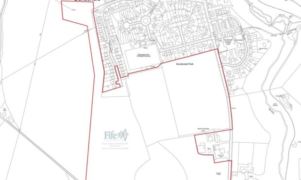 The site of the proposed Cardenden housing development