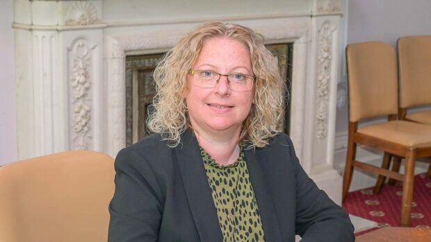 Caroline Sinclair took over from Carol Beattie. Image: Stirling Council