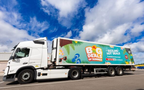Spar delivery truck