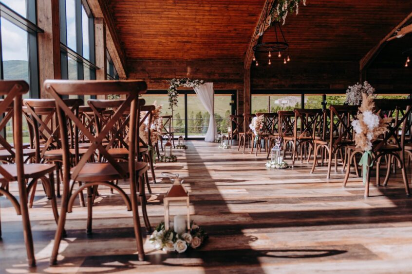 Wedding suite at GLen Clova Hotel.