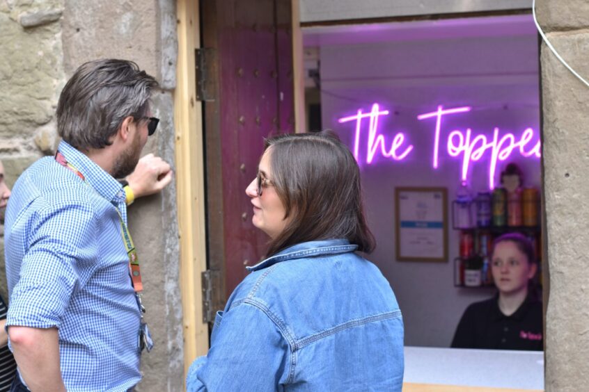 Customers ordering at The Topped Tattie.