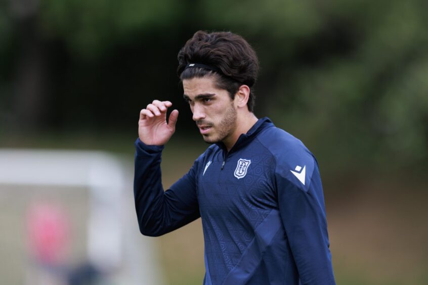 Dundee trialist Jorge Landeros has arrived from Monterrey. Image: David Young
