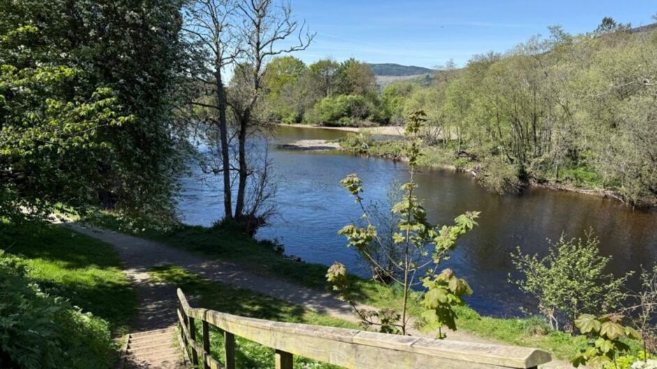 The building enjoys views of the River Tay