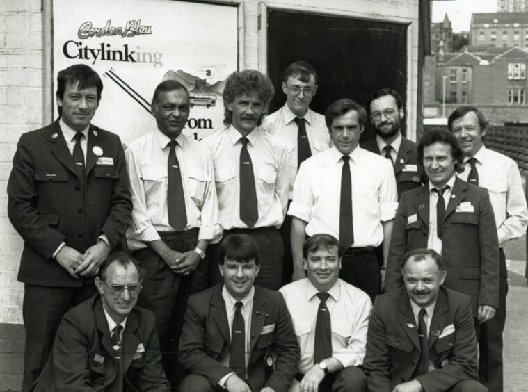 Workers at Seagate bus station in Dundee.