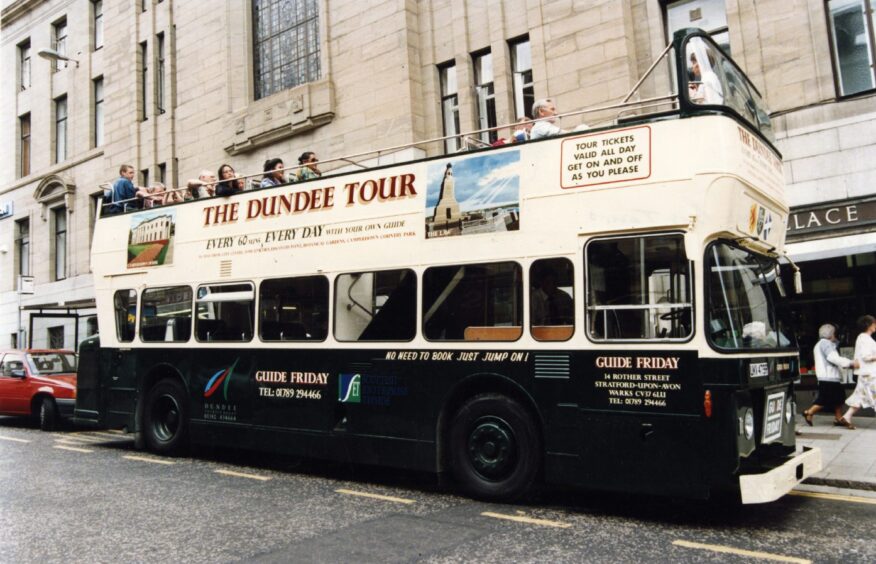 The open-top tour bus: The Dundee Tour.