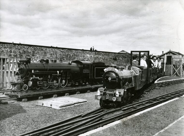 Kerr's miniature railway in August 1957.