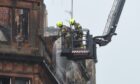 Firefighters at the scene on Scott Street, Perth.