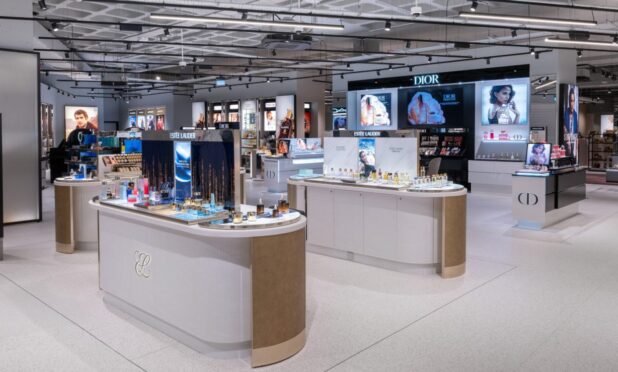 Some of the make-up counters within the new Frasers Dundee. Image: Frasers