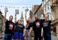 From left to right, David Goodman, Claire Wilson, Natalie Jayne Clark, Foday Mannah and Richard Strachan are shortlisted for Bloody Scotland's Debut Prize. Image: Colin Hattersley Photography/Bloody Scotland