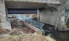 Finavon Bridge on the A90 suffered significant damage during Storm Babet. Image: Amey