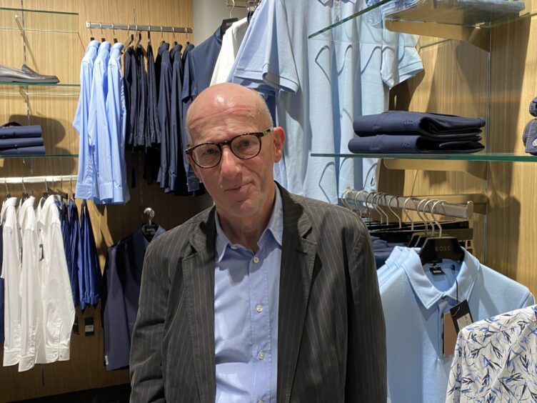 Jimmy Thompson exploring the luxury brands. Image: Dylan Lockhart