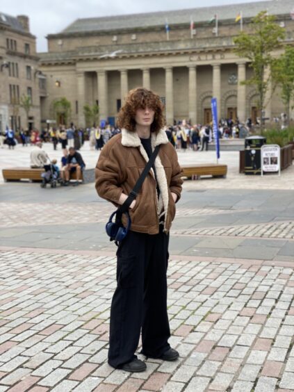Jamie Boweles likes to buy his clothes from Vinted and second hand shops.
