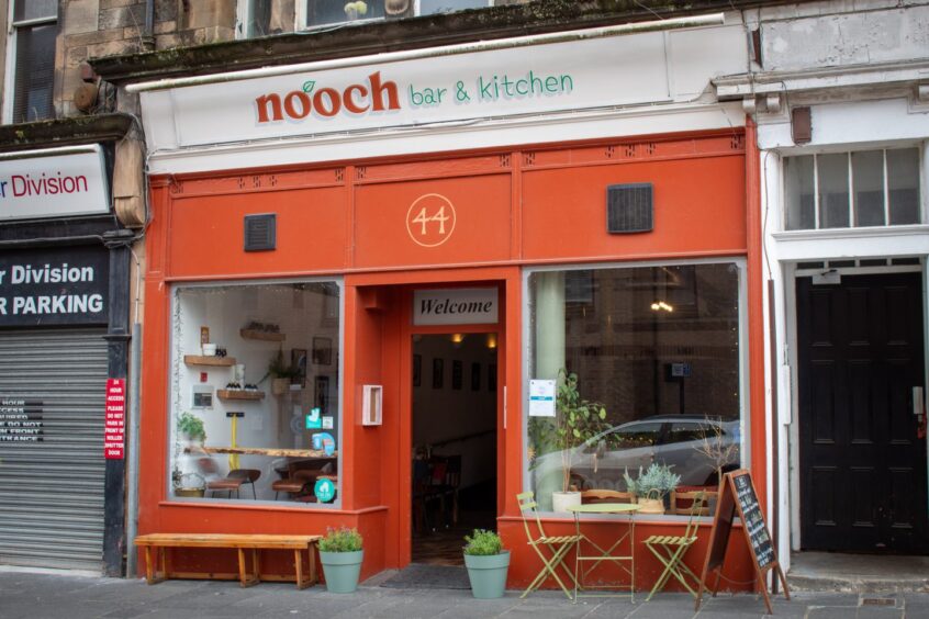 The exterior of Nooch restaurant in Stirling