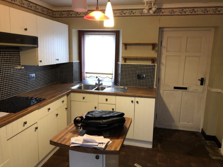 Before: The former kitchen