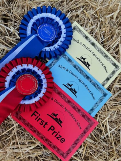 Alyth Show rosettes