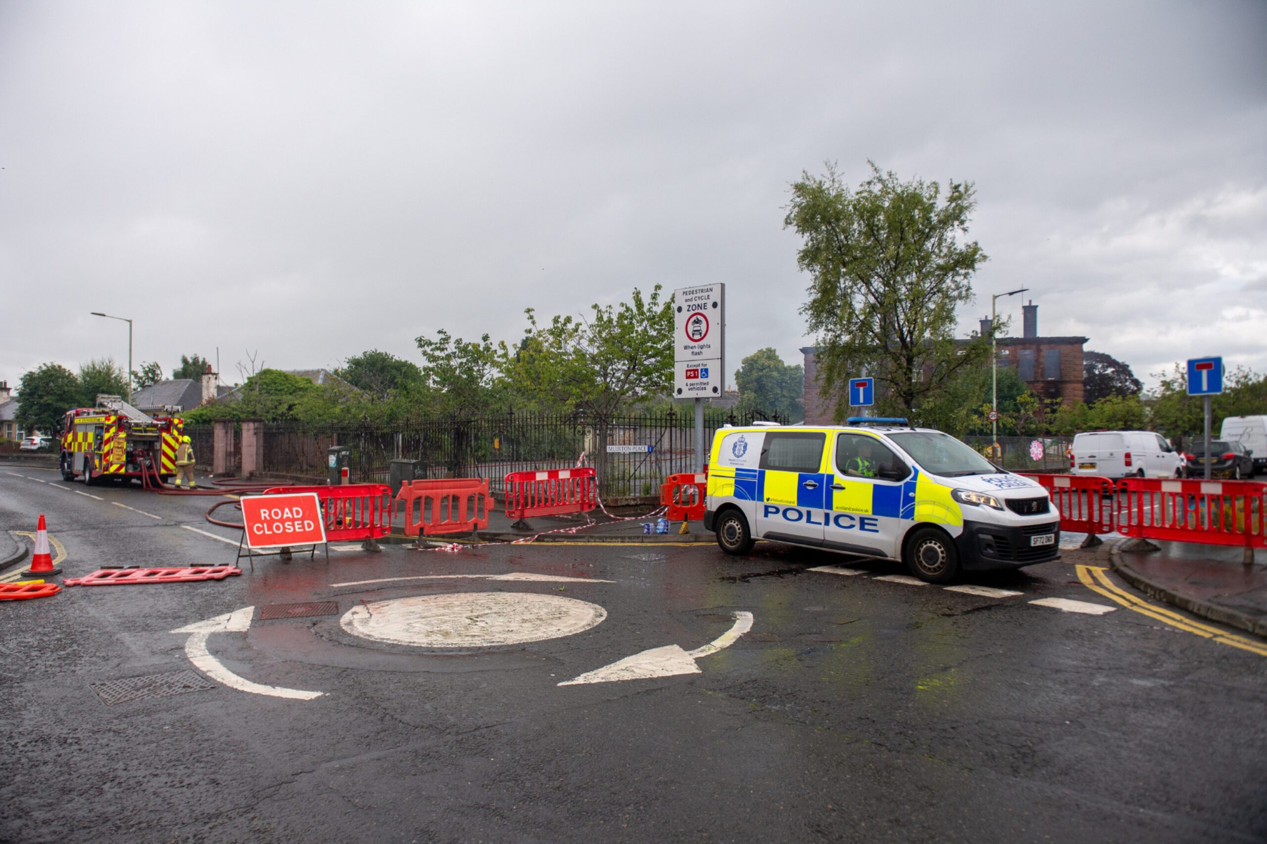 Road closed.