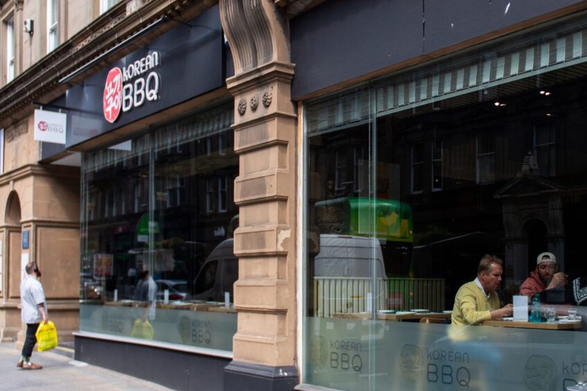 Korean BBQ on Dundee's Whitehall Street.