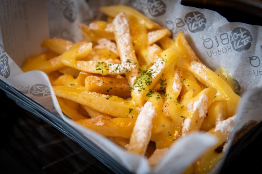 The honey butter fries at Korean BBQ Dundee. 