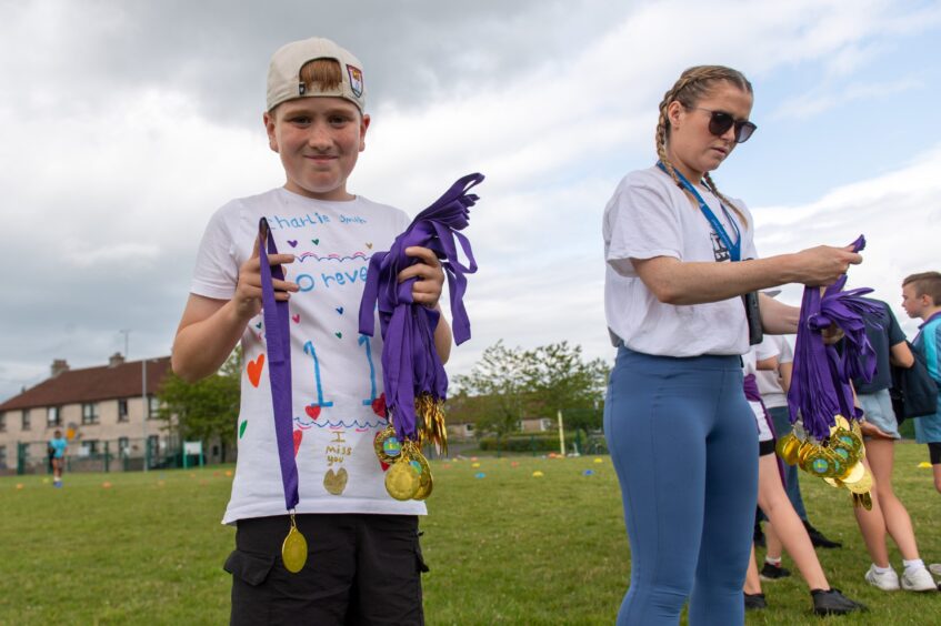 Langlands Primary School Race for Charlie in memory of 11-year-old former pupil.