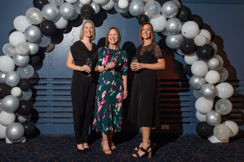 Teachers Nicky Stewart, Rebecca Robertson and Karen Taylor.