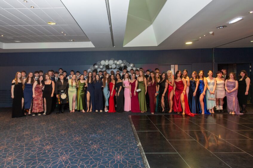 The Class of 2025 at Montrose Academy leavers' formal 2025