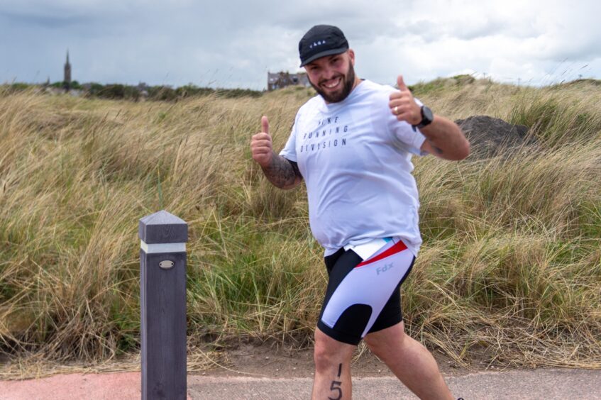 Competitors in the 10th Montrose Triathlon.