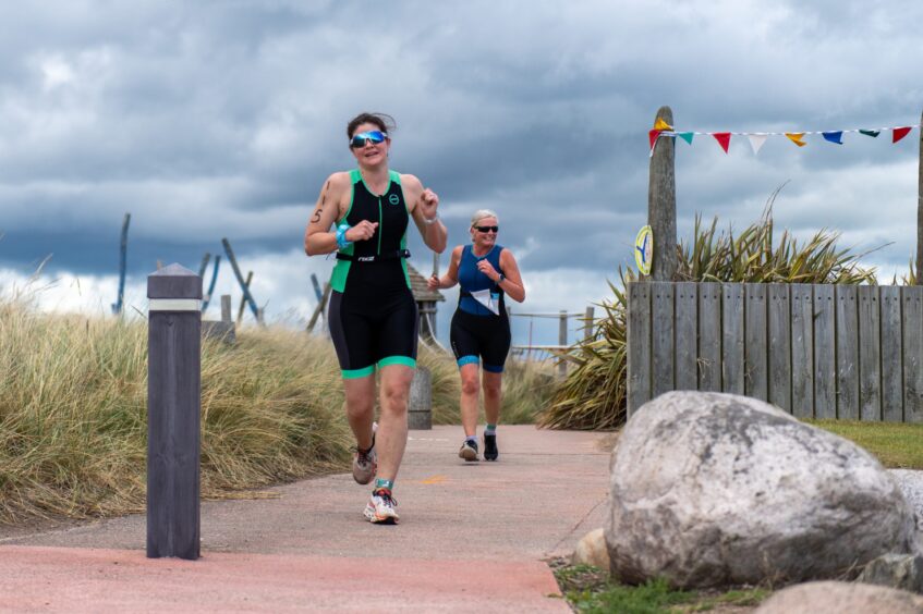 Competitors in the 10th Montrose Triathlon.