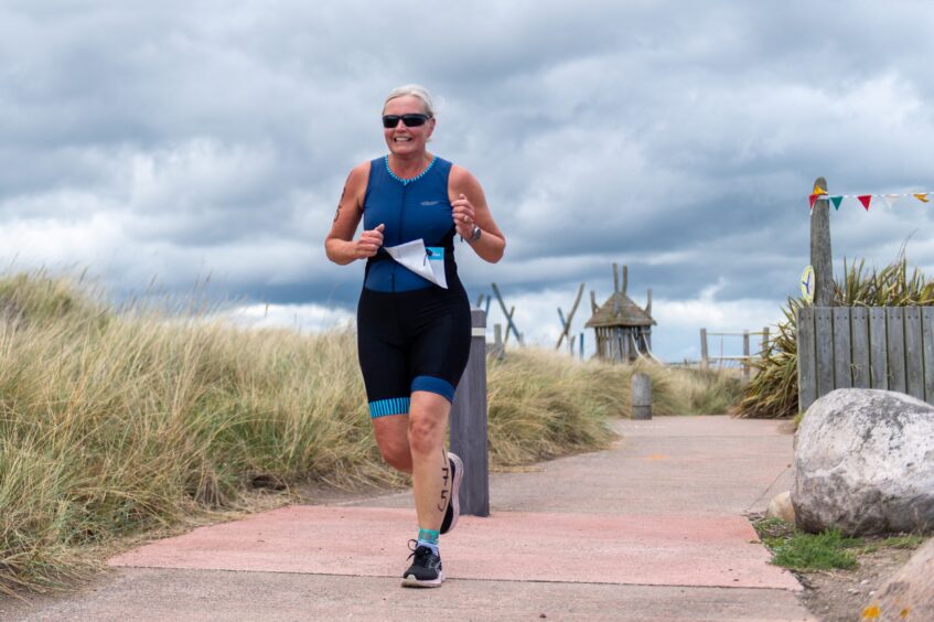 Competitors in the 10th Montrose Triathlon.