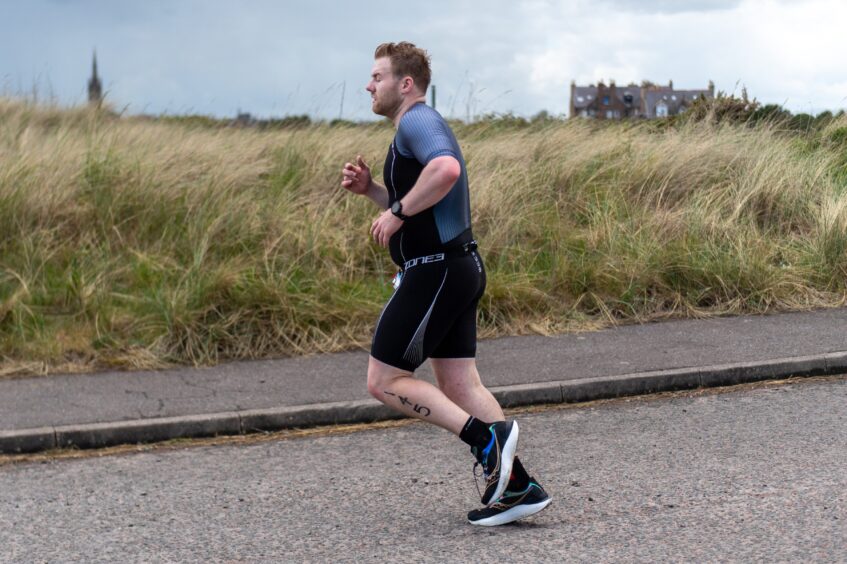 Competitors in the 10th Montrose Triathlon.