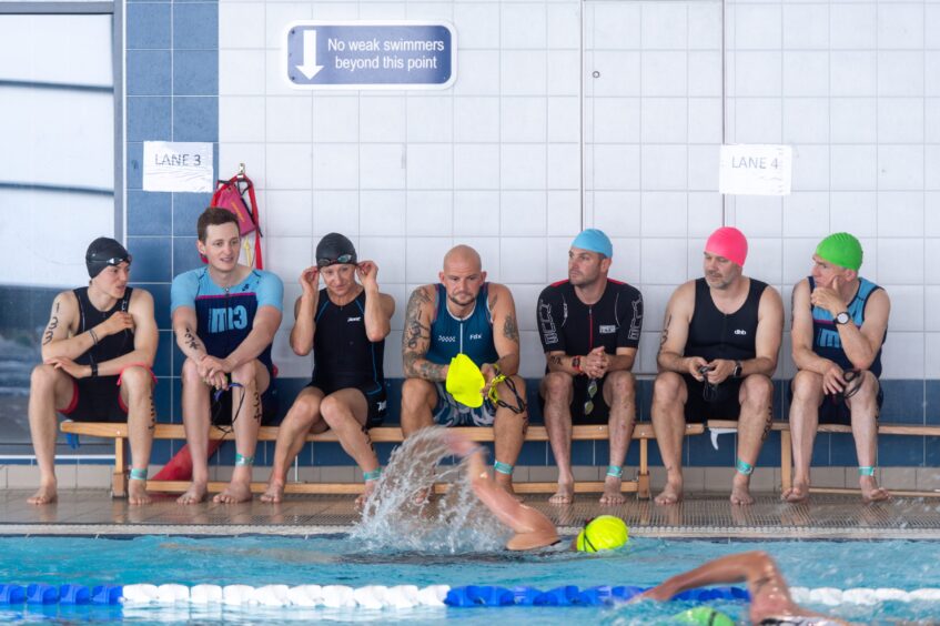 Competitors in the 10th Montrose Triathlon.