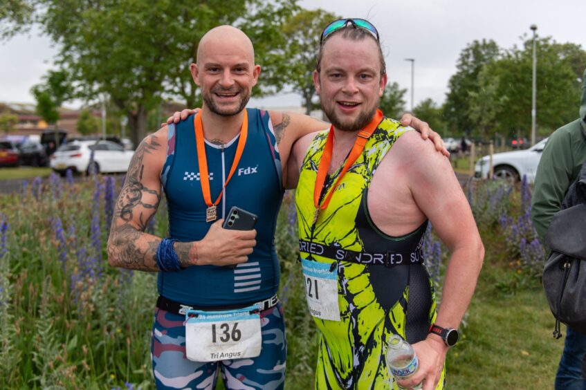Competitors in the 10th Montrose Triathlon.