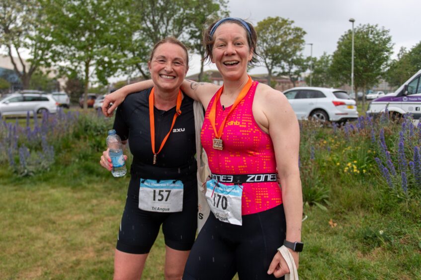 Competitors in the 10th Montrose Triathlon.