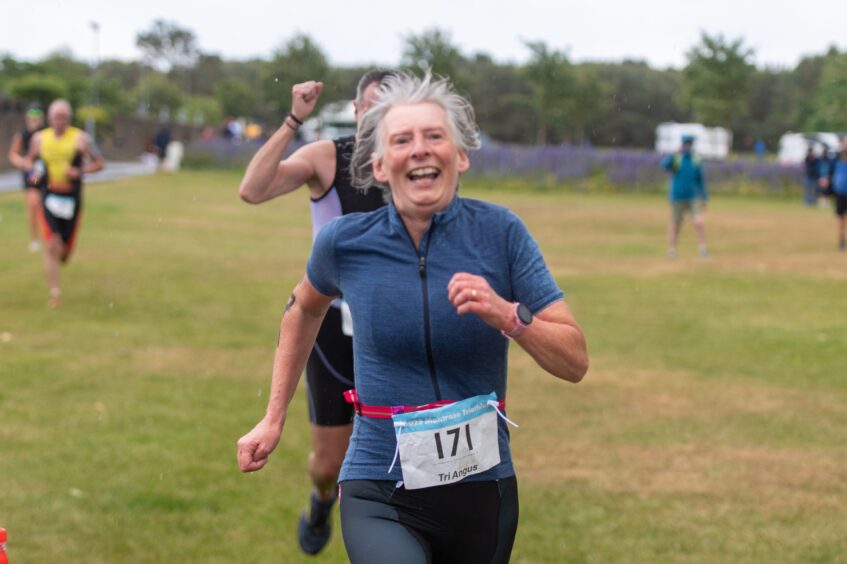 Competitors in the 10th Montrose Triathlon.