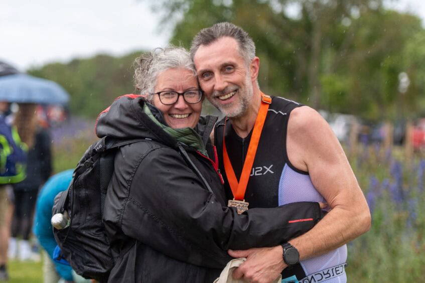 Competitors in the 10th Montrose Triathlon.