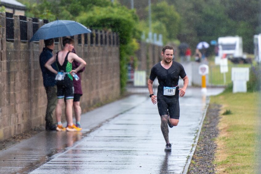Competitors in the 10th Montrose Triathlon.