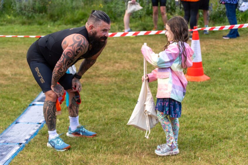 Competitors in the 10th Montrose Triathlon.