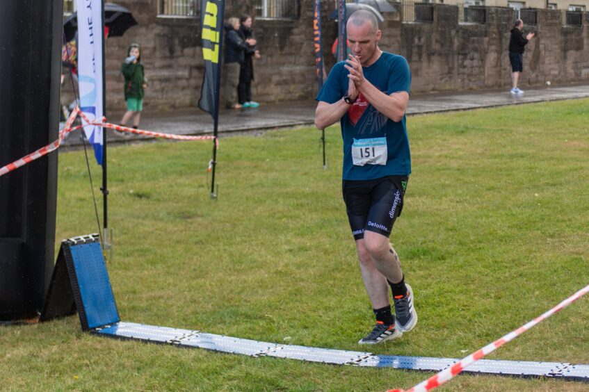 Competitors in the 10th Montrose Triathlon.